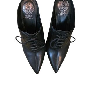 Vince Camuto Black Mules Sleek Minimalist Design
